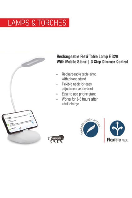 PUTHUSU RECHARGABLE FLEXI TABLE LAMP E 320