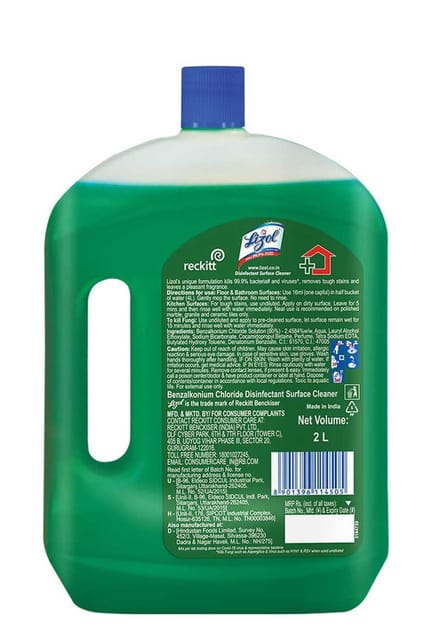 Lizol Surface Cleaner Jasmine 2Litres