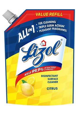 Lizol Surface Cleaner Citrus Pouch 750ml