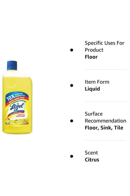 Lizol Surface Cleaner Citrus 200ml