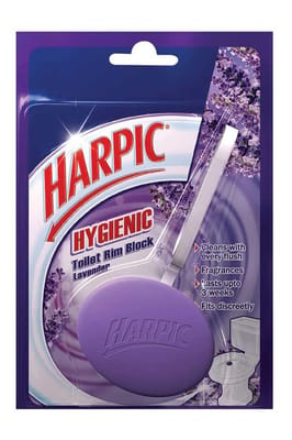 Harpic Hygienic Toilet Rim Block Lavender