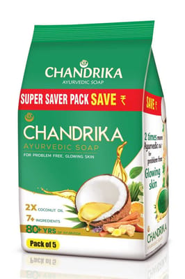 Chandrika Ayurvedic Soap 5x70gm