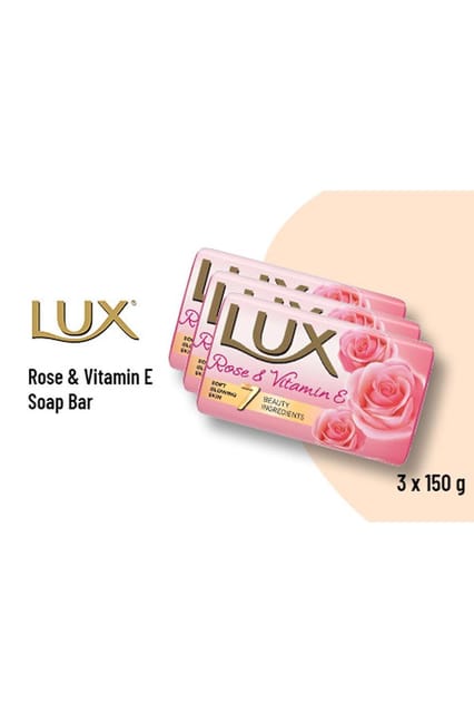 Lux Rose&Vitamin E 3x150gm