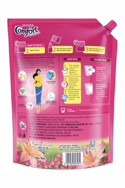 Comfort Lily Fresh Fabric Conditioner 2 Litre