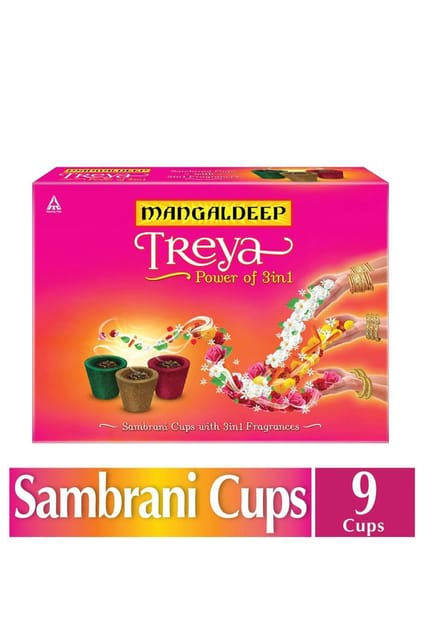 Mangaldeep Treya Sambrani Cups 3in1 9s