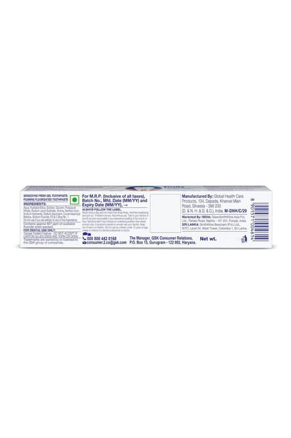 Sensodyne Fresh Gel Tooth Paste 75g