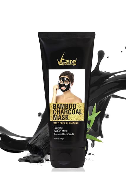 V Care Bamboo Charcoal Mask 100gm