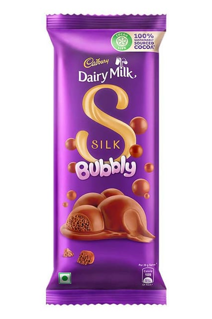 Cadbury Dairy Milk Silk Bubbly Chocolate 50gm