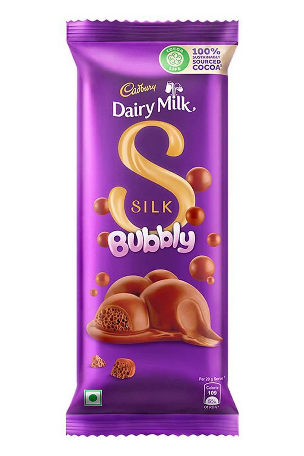 Cadbury Dairy Milk Silk Bubbly Chocolate 50gm