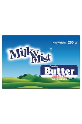 Milky Mist Cooking Butter Unsalted 200gm