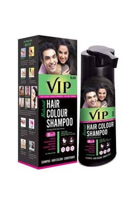 VIP Hair Color Shampoo 5in1 Black 180ml