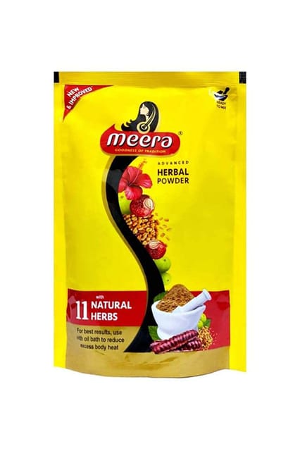 Meera Herbal Hairwash Powder Shikakai Sachet 5.6g(Pack Of 15)