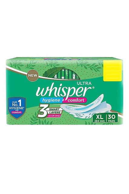 Whisper Ultra Hygiene Comfort Soft 30pads