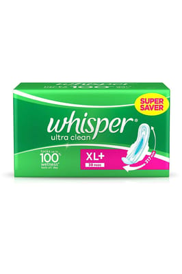 Whisper Ultra Clean XL+ 30pads