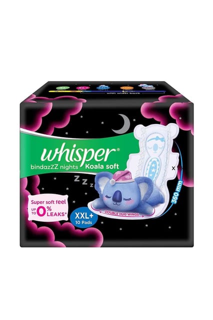 Whisper Bindazz Nights Koala Soft Xxl+ 10pads