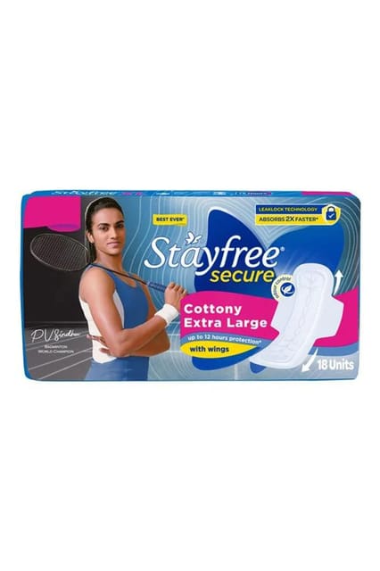 Stayfree Secure Cottony Extra Large 18pads