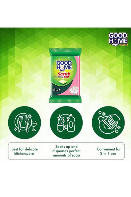 Good Home Scrub Pads 2in1