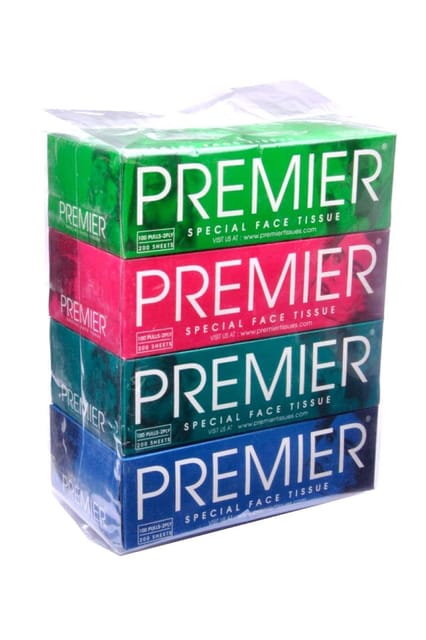 Premier Facial Tissue 4 in 1