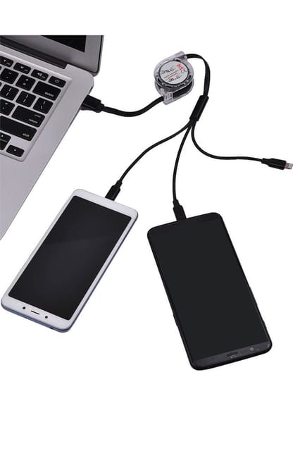 Urban Gear Yoyo Metal Retractable 3-In-1 Charging Cable