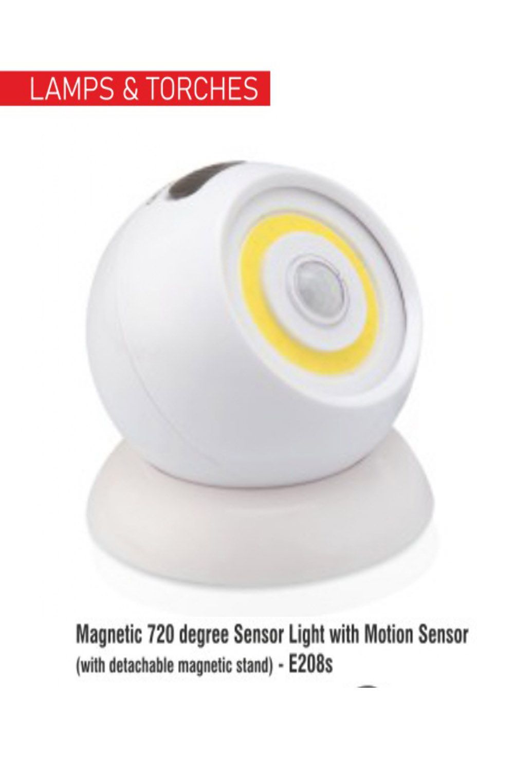 PUTHUSU MAGNETIC 720 DEGREE SENSOR LIGHT WITH MONITER SENSOR E 208S