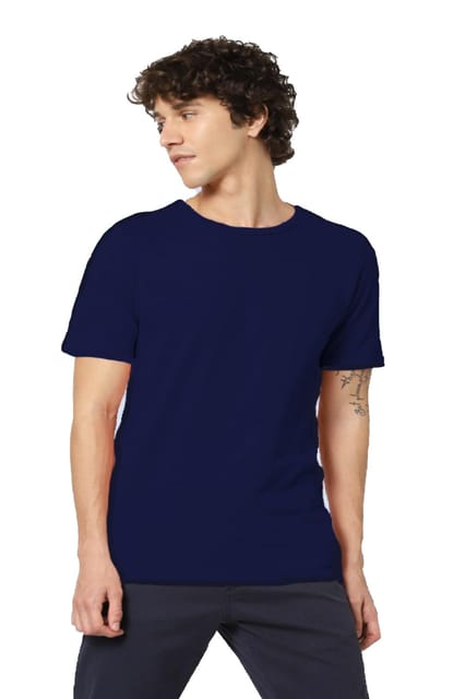 Jack&Jones Men's Jesper Round Neck T-Shirt Navy Blue