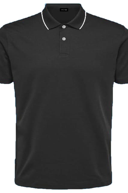 Jack&Jones Men's Coolmax Polo T-Shirt Black