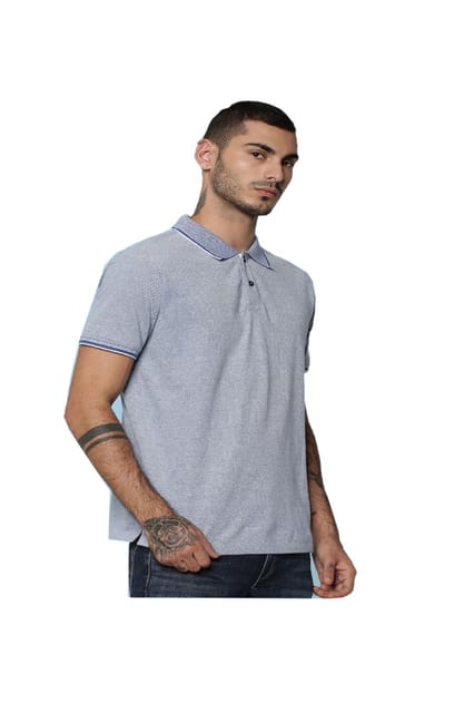 Jack&Jones Men's Viktor Polo T-Shirt Blue