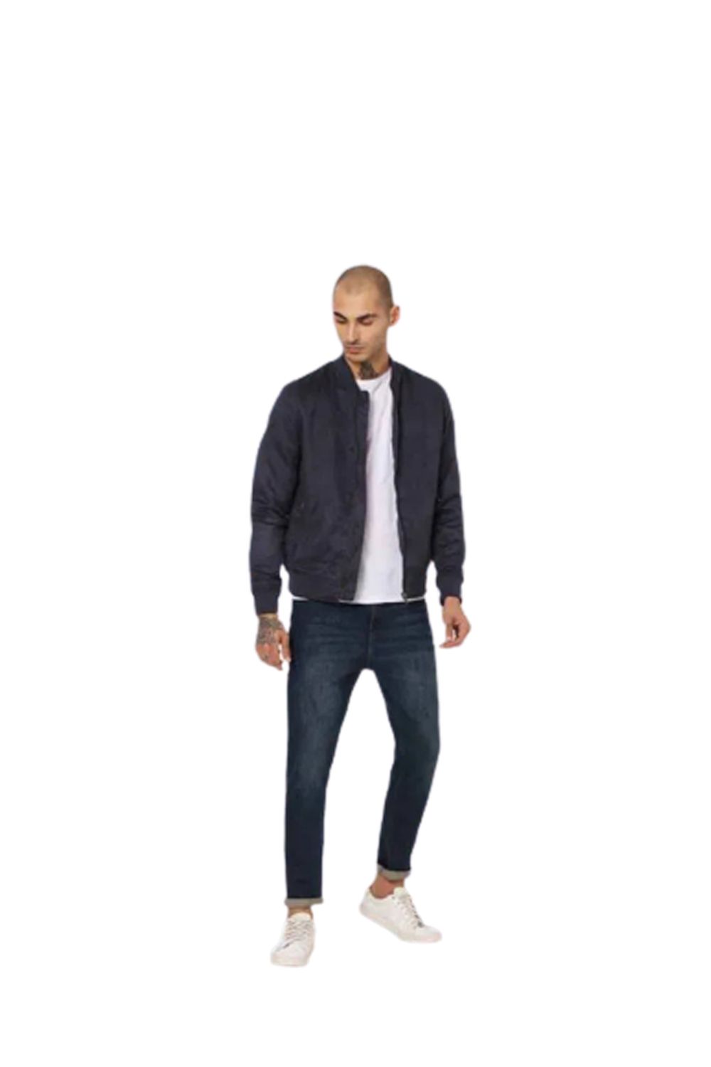 Jack&Jones Men's Faux Suede Jacket Navy Blue