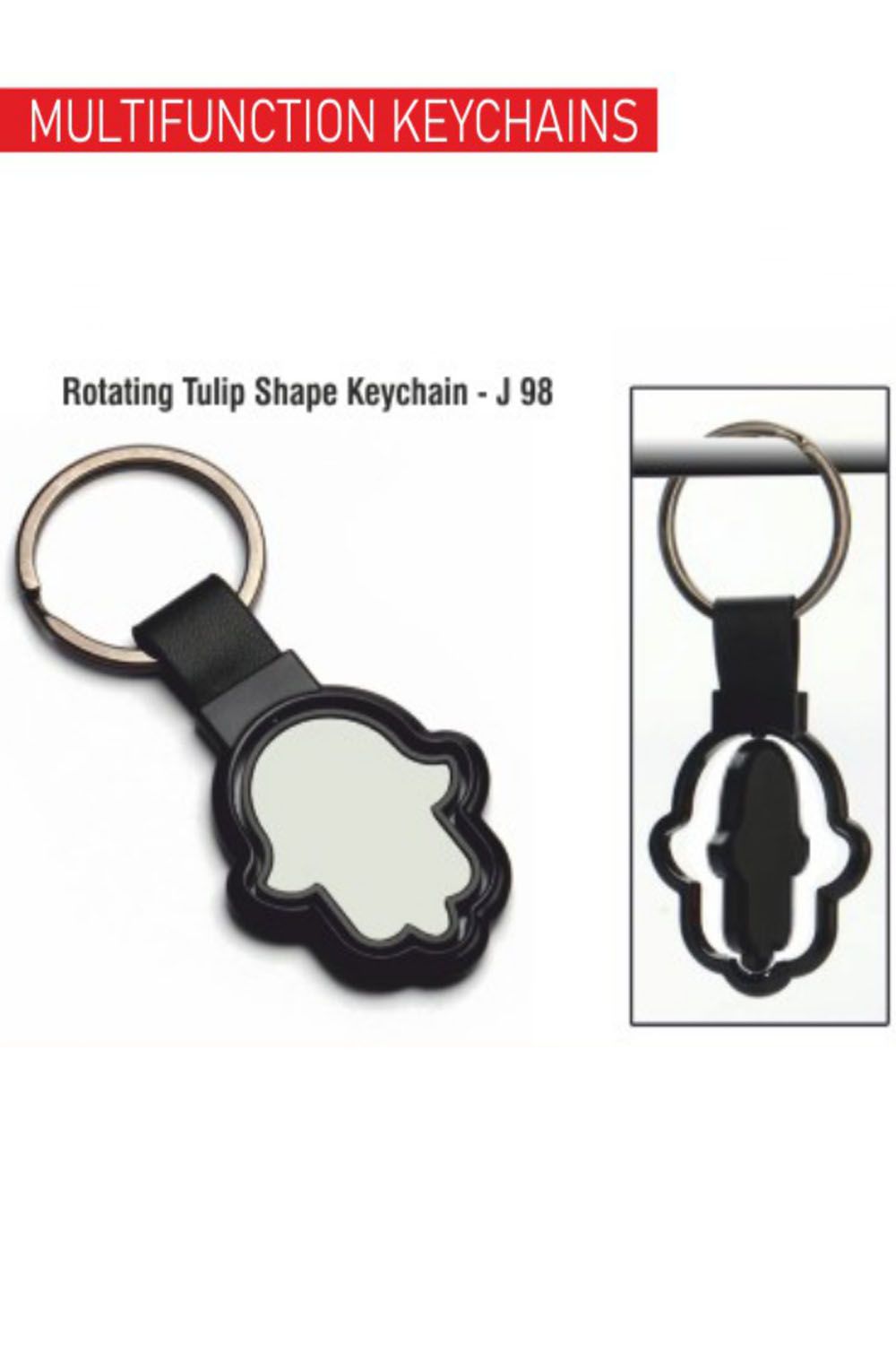 PUTHUSU ROTATING TULIP SHAPE KEYCHAIN J 98