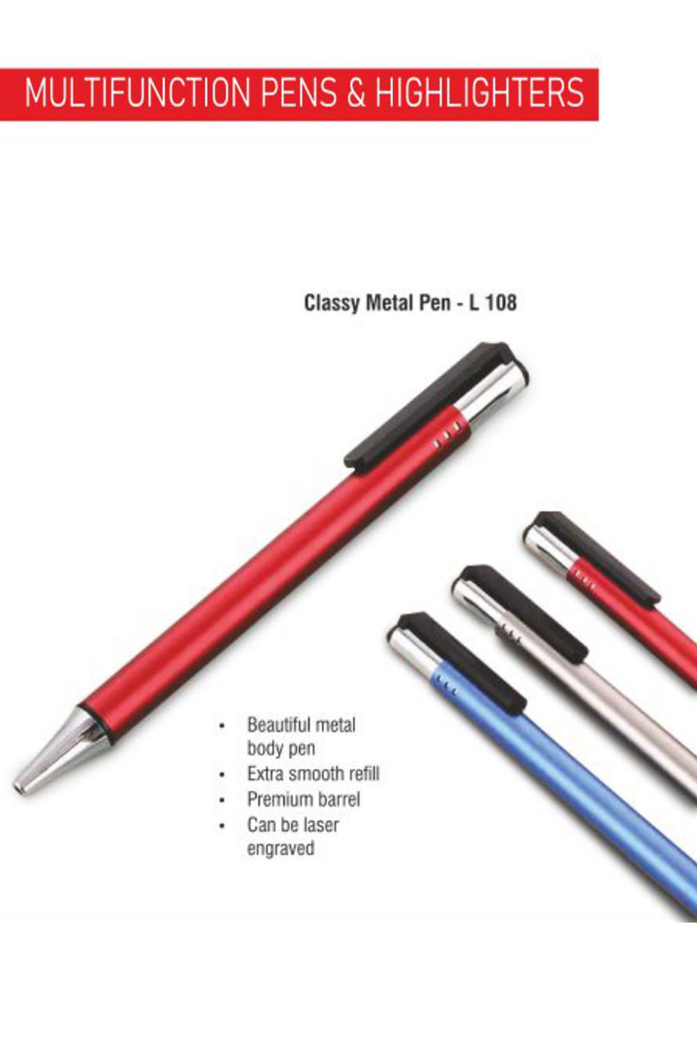 PUTHUSU CLASSY METAL PEN L 108