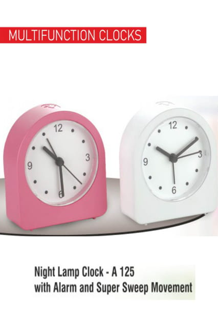 PUTHUSU NIGHT LAMP CLOCK WITH ALARAM AND SUPER SWEEP MOVEMENT A 125