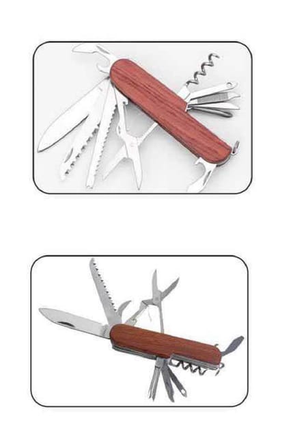 FUZO Multi tool set with wooden finish ARTR TGZ 1410 BROWN