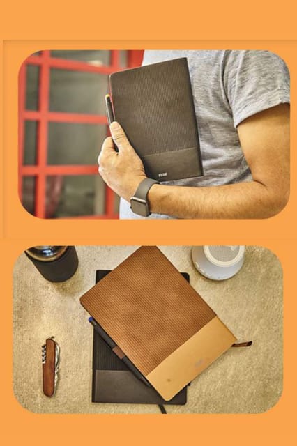 FUZO Soft Riobbed PU Notebook ARTR TGZ 783 BROWN