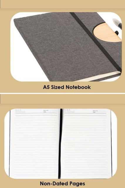 FUZO Notebook With Mobile Stand ARTR TGZ 1197 GREY