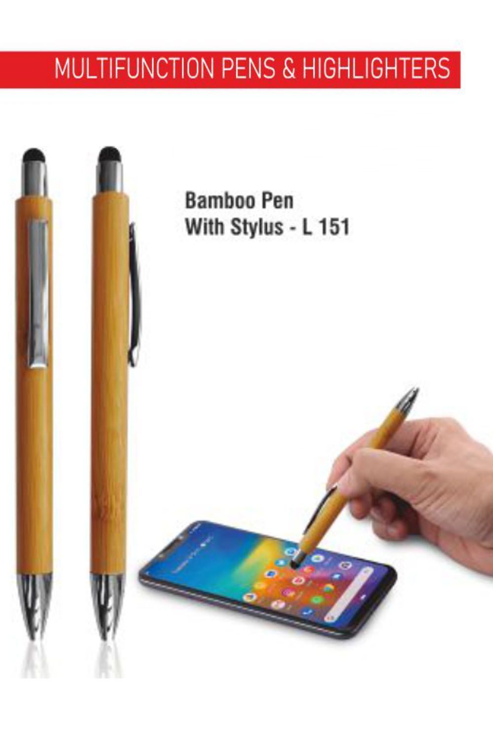 PUTHUSU BAMBOO PEN WITH STYLUS L 151