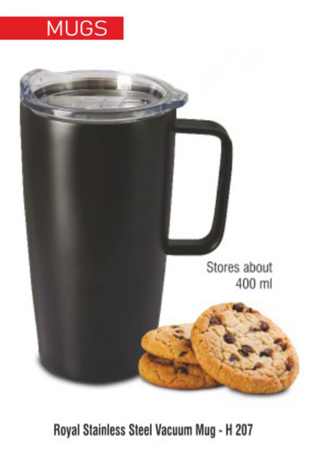 PUTHUSU COFFEE MUG 400 ML WITH HANDLE H 207