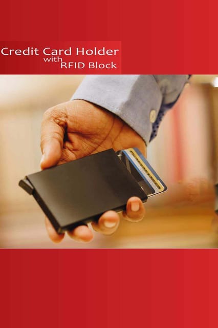 FUZO Credit card holder with RFID Block ARTR TGZ 369 BLACK