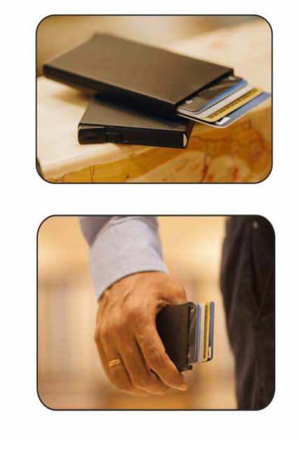 FUZO Credit card holder with RFID Block ARTR TGZ 369 BLACK