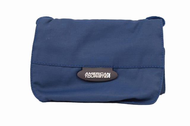American Tourister Neck Safety Pouch-Blue