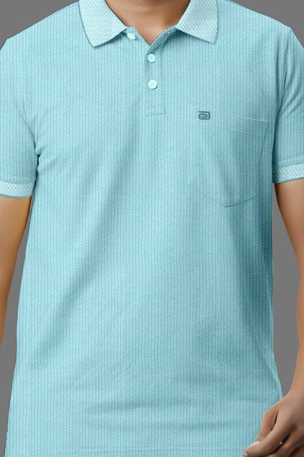 Ariser Mens Golf Polo Half Sleeve T-Shirt Ocean 29005