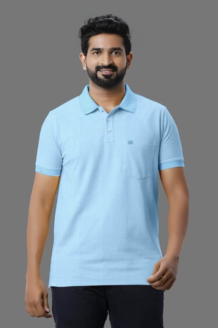 Ariser Mens Golf Polo Half Sleeve T-Shirt Blue 29009