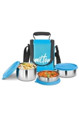 Milton Tasty Steel Lunch Box 3 Set Combo Assorted