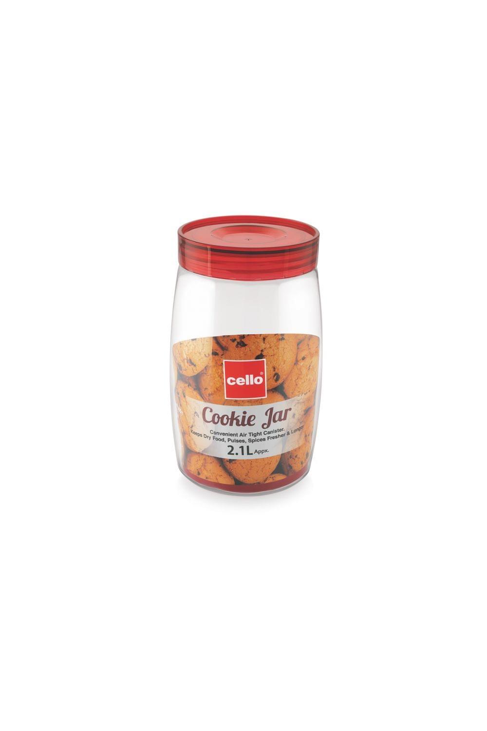 Cello Cookie Square Container 2000ml Assorted 1 Pcs