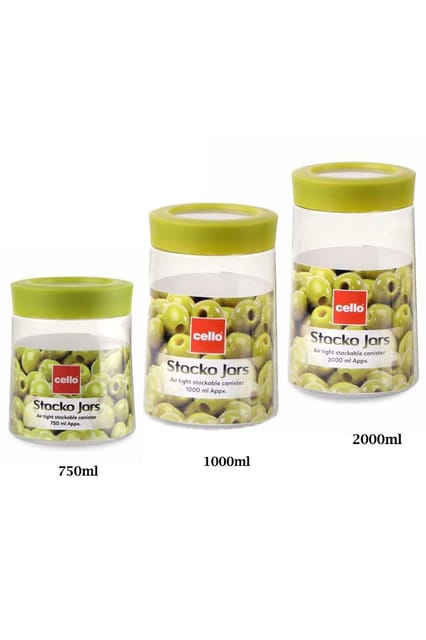 Cello Stacko Jar Storage Container 750ml Assorted 1 Pcs