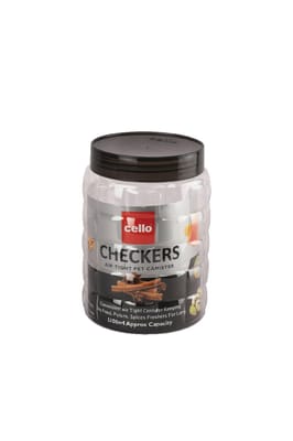 Cello Checkers Jar 300ml Assorted 1 Pcs