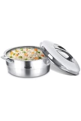 Milton Empress Casserole Stainless Steel Hot Box 2500ml Assorted 1 Pcs