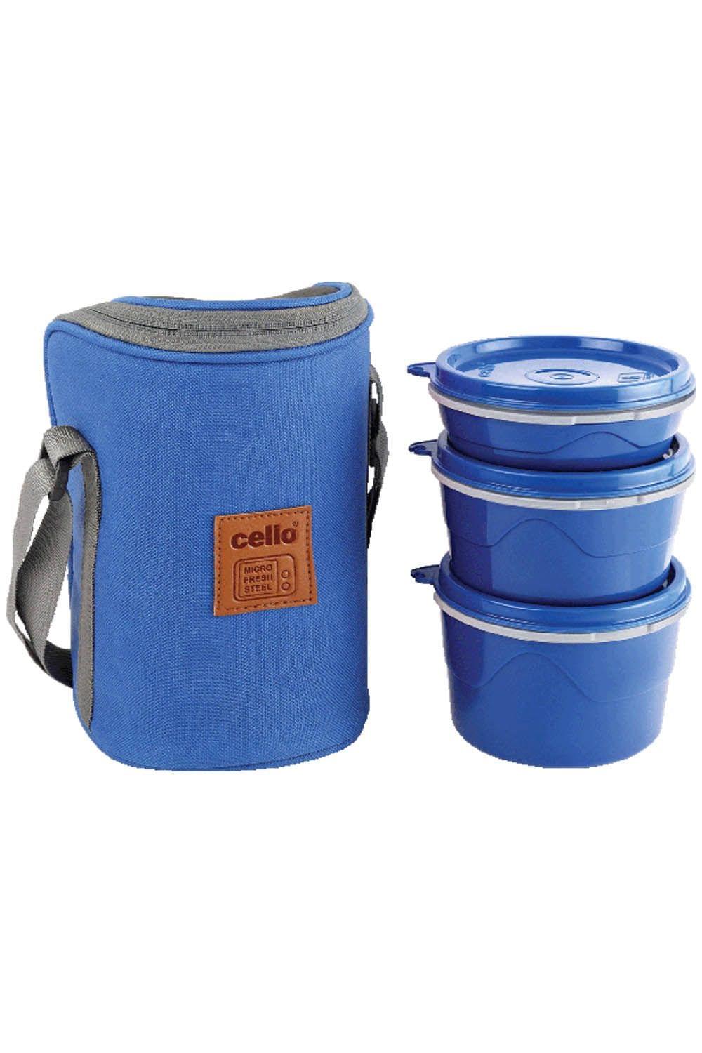 Cello MaxFresh Hot Wave Lunch Box 3 Pcs Container Assorted