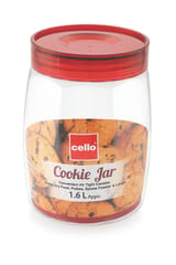 Cello Cookie Storage Jar Container 1.6 Litre Assorted 1 Pcs