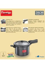 Prestige Svachh Hard Anodised Pressure Cooker 5l 20224