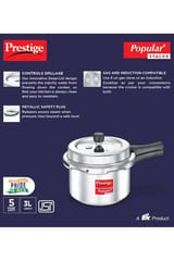 Prestige Popular Plus Svachh Alumiium Pressure Cooker 3l 10171